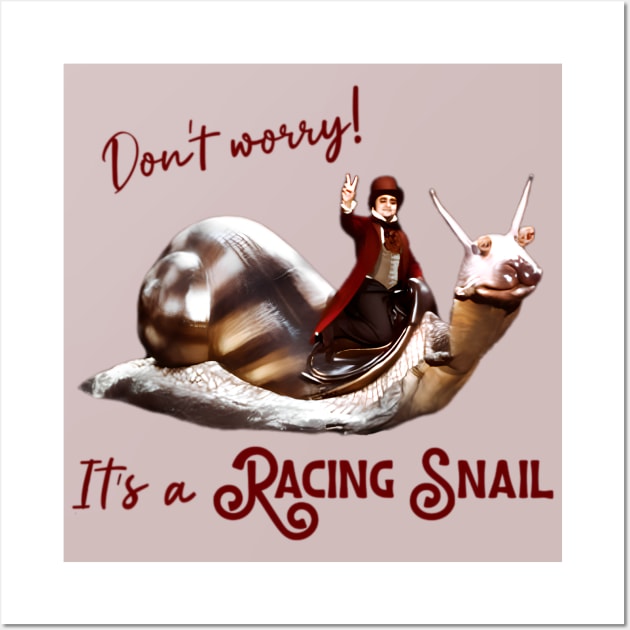 Racing Snail Wall Art by The Neverending Story